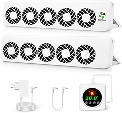 ecoCalm Heizkörper Ventilator Duo-Set (10 Lüfter) für 54,99€