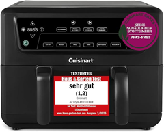 Cuisinart XXL Dual Zone Heißluftfritteuse (10,4L, PFAS-frei, Metallgehäuse) für 89,99€ (Vergleich: 114,49€)