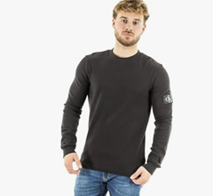 Calvin Klein Jeans Herren Langarmshirt (Waffle-Struktur) für 26,45€ (Vergleich: ab 31,35€, meist >40€)