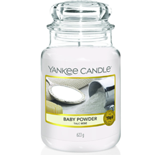 Yankee Candle Duftkerze im Glas „Baby Powder“ (groß) für 15,23€