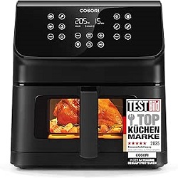 COSORI Heißluftfritteuse XXL (6,2L) für 89,95€ (Vergleich: 114,49€)