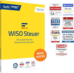 WISO Steuer 2025 (für Steuerjahr 2024, PC/Mac/App) für 19,99€ (Vergleich: 25,84€)