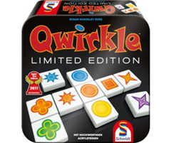Schmidt Spiele Qwirkle Limited Edition (in Metalldose inkl. 4 Steinbänke) für 21,29€ (Vergleich: 34,59€)