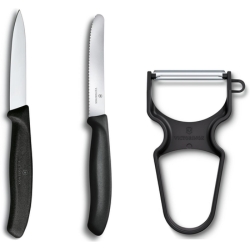 Victorinox Swiss Classic Gemüsemesser-Set (3-teilig, Schwarz) für nur 13,16€ (Vergleich: 18,87€)