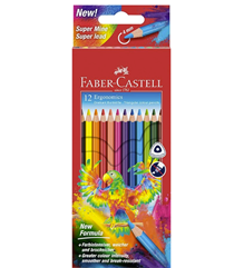 Faber-Castell Buntstifte 12er Etui (Dreikantform, bruchsicher) für 2,29€ (Vergleich: 7,12€)