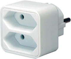 Brennenstuhl 2-fach Steckdosenadapter (Euro-Steckdosen, Berührungsschutz) für 1,69€ (Vergleich: 5,25€)