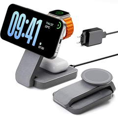 Eazpower 3-in-1 MagSafe Ladestation (faltbar, inkl. 20W Netzteil) für 21,27€