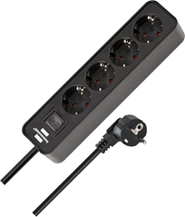 Brennenstuhl Ecolor Steckdosenleiste 4-fach (1,5m Kabel, Schalter) für 5,49€ (Vergleich: 8,90€)