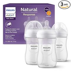 Philips Avent Natural Response Babyflaschen 3er Pack (260ml, Anti-Colic) für 14,44€ (Vergleich: 20,22€)