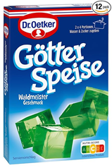 Dr. Oetker Götterspeise zum Kochen Waldmeister-Geschmack (12er Pack) für nur 5,06€ im Sparabo