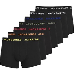 7er Pack JACK & JONES Herren Boxershorts (Schwarz, Baumwoll-Mix) für 19,17€ (Vergleich: 36,99€)
