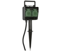 Brennenstuhl Garten-Steckdose (2-fach, Erdspieß, 1,4m Kabel) für 8,95€ (Vergleich: 14,90€)