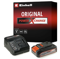Einhell Power X-Change Starter Kit (18V 2,5 Ah Akku + Ladegerät) für 14,99€ (Vergleich: 19,98€)