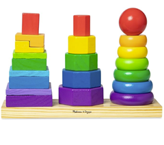 Melissa & Doug Holz-Stapelspielzeug (25 Teile) für 6,86€