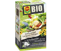 Compo Bio Universal Langzeit-Dünger mit Schafwolle (2 kg) für 6,49€ (Vergleich: 10,99€)