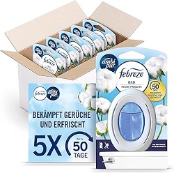 Febreze Bad Lufterfrischer Reine Frische (5 Stück) für 11,39€ im Sparabo (Vergleich: 19,75€)