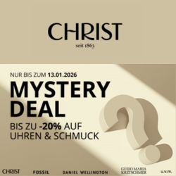 Christ: Mystery Deal mit bis zu 20% Rabatt auf Schmuck und Uhren
