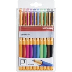 STABILO pointVisco Tintenroller 10er Pack (bunt sortiert) für nur 7,69€ (Vergleich: 15,98€)