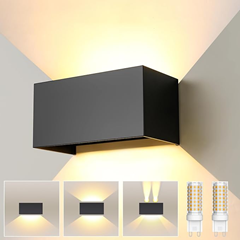 ENCOFT 24W LED Außenwandleuchte (IP65, G9 austauschbar, verstellbarer Winkel) für 29,99€