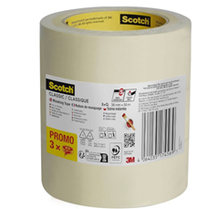 Scotch Kreppband Classic (3 Rollen, 36mm x 50m) ab 7,59€ (Vergleich: 10,49€)