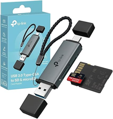 TP-Link UA430D 2-in-1 Kartenleser (USB 3.0 & USB-C, SD/MicroSD) für 6,79€ (Vergleich: 15,07€)