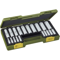 PROXXON Steckschlüsselsatz (20-teilig, Tiefbetteinsätze 1/4″ & 1/2″) für 39,01€ (Vergleich: 44,96€)