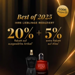 Parfümerie Pieper: 20% Rabatt auf ausgewählte Artikel + 5% Extra-Rabatt on top auf fast alles