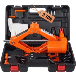 VEVOR elektrischer Scherenwagenheber (3 t, 12 V) im Koffer für nur 45,90€
