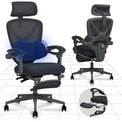 FLEXISPOT Ergonomischer Bürostuhl (mit Fußstütze & 135° Neigung) für 159,99€ (Vergleich: 229,99€)