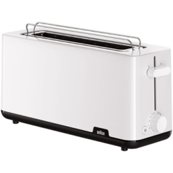 Braun Breakfast 1 Langschlitz-Toaster (HT1110WH, inkl. Brötchenaufsatz) für 34,90€ (Vergleich: 50,50€)