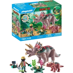 PLAYMOBIL Dinos „Triceratops mit Jungtier“ (Set 71821, nachhaltiges Material) für 22,37€ (Vergleich: 28,15€)