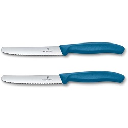 Victorinox Swiss Classic Frühstücksmesser-Set (2-tlg., Wellenschliff, Blau) für 9,06€ (Vergleich: 11,99€)