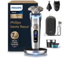 Philips i9000 Prestige Ultra (XP9404/38) Premium-Rasierer Set mit Reinigungsstation & Trimmern für 329,99€ (Vergleich: 389,99€)
