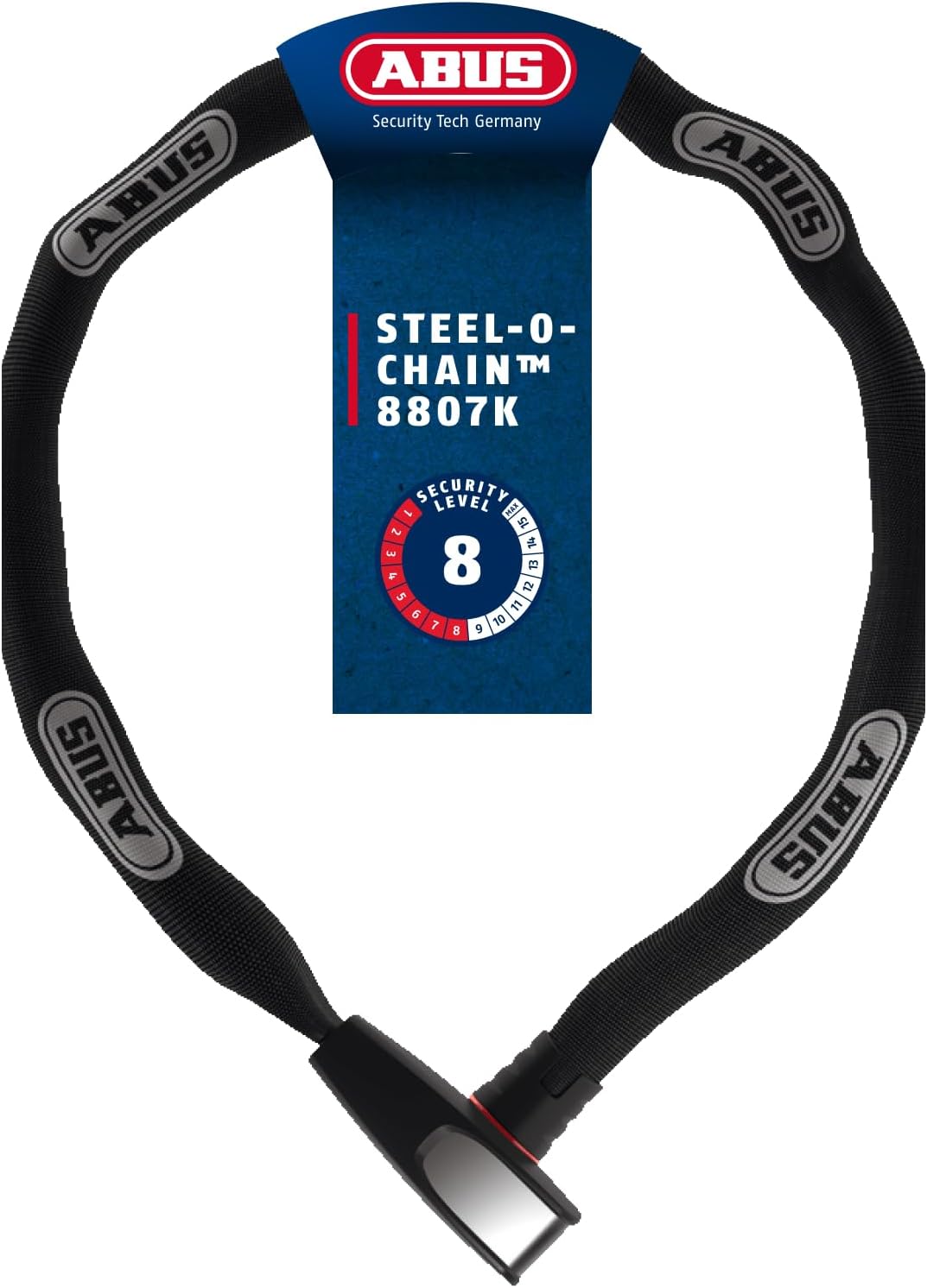 ABUS Kettenschloss Steel-O-Chain 8807K für 28,32€ (Vergleich: 40,69€)
