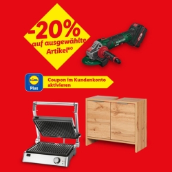Lidl: 20% Rabatt auf ausgewählte Artikel