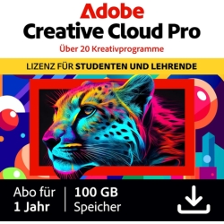 Adobe Creative Cloud Pro | Student & Teacher Jahreslizenz für 128,72€ (Vergleich: 248,71€)
