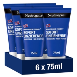 Neutrogena Sofort einziehende Handcreme Sparset (6 x 75 ml) für 11,77€ (Vergleich: 17,15€)