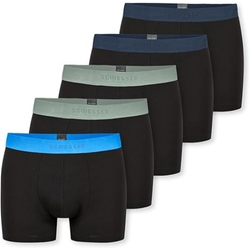 Schiesser Herren 5 PACK Boxershorts Bio Baumwolle für 29,95€ (Vergleich: 41,74€)