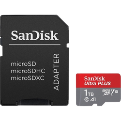 SANDISK Ultra PLUS microSDXC Speicherkarte mit 1 TB für nur 77€ (Vergleich: 99,99€)