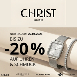 Christ: bis zu 20% Rabatt auf Uhren und Schmuck