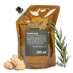 Jean & Len Handseife Nachfüllpack Rosemary & Ginger (500 ml) für nur 3,55€ im Sparabo (Vergleich: 6,29€)