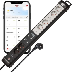 Brennenstuhl Connect WiFi Steckdosenleiste (6-fach, Alexa/Google) für 55,80€ (Vergleich: 76,80€)
