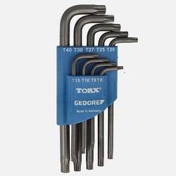 Gedore Winkelschraubendreher-Satz 9-tlg. (T8-T40) für 9,95€ (Vergleich: 19,95€)