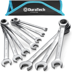 DURATECH Ratschenschlüssel Set (10-tlg., 6-18mm) für 33,99€ (Vergleich: 49,99€)
