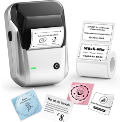 NIIMBOT B1 Bluetooth Etikettendrucker (inkl. 1 Rolle) für 18,99€