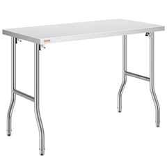 VEVOR Edelstahl Arbeitstisch (122 x 61 cm, klappbar) für 108,46€