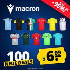 SportSpar: Macron Fanartikel Sale mit bis zu 95% Rabatt