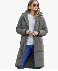 ZEAGOO Damen Wintermantel / Steppmantel mit Kapuze ab 23,99€