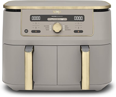 Ninja Foodi MAX Dual Zone Heißluftfritteuse (9,5L, Stone/Gold) für 179,99€ (Vergleich: 193,99€)