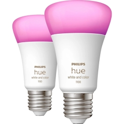 PHILIPS Hue White & Color Ambiance E27 Doppelpack (1100 lm) für 39,99€ (Vergleich: 63,98€)